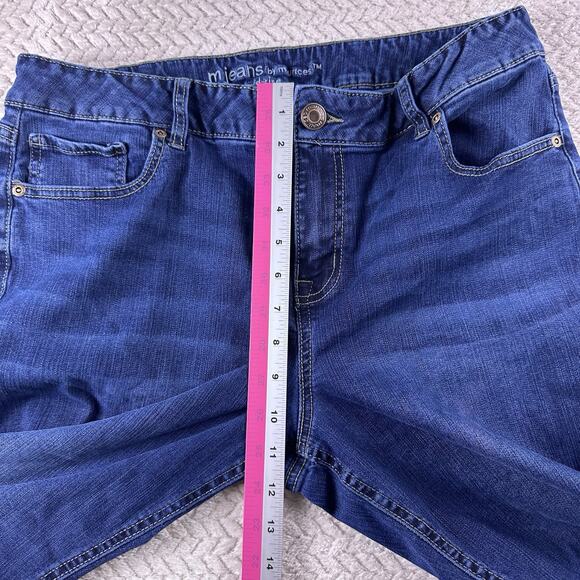 M Jeans Maurices Mid Rise Dark Wash Mid Rise Womens Blue Jeans Sz 16 Short - Picture 8 of 14